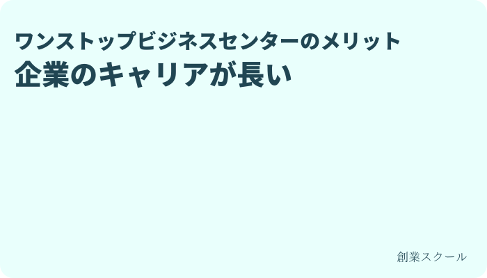 企業のキャリアが長い